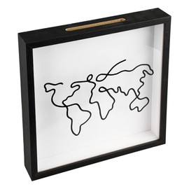 Thyonta Memory Shadow Story Box Wooden Creative Souvenir Box Large Keepsake Box Frame Boxes for Various Movie Stamps 29*29CM(