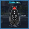 A ABSOPRO Car Key Case 7 Buttons Remote Control Car