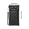 Yantoers Double Eyeglass Case Squeeze Top Glasses Pouch, Leather Soft