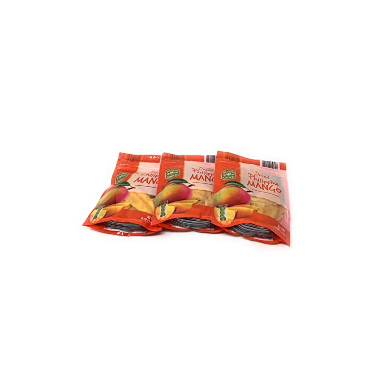 Southern Grove Mango Dried Philippine 3 Packs Each 6 OZ