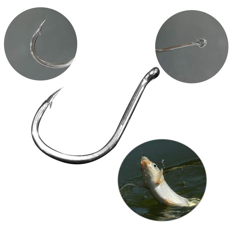 BiaoGan 500PCS Small Fishing Hooks, Assorted 10 Sizes(3#-12#) Fish Hooks