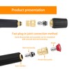 Awpeye 3 Pack Pressure Washer Coupler, Brass Fittings, 1/4 Inch