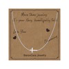 BaronCara Sterling Silver Plated Cross Necklaces for Women and Men