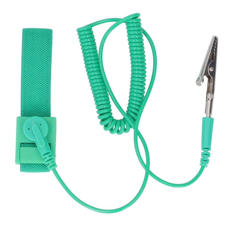 10Pcs Anti Static Wrist Strap PU Adjustable 1MΩ Resistor Long