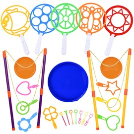 colmanda Soap Bubbles Set for Children, Pack of 24 Bubble Sticks, Giant Soap Bubbles, Large Bubble Sticks Toy for Children's Birthday, Beach, Garden, Wedding