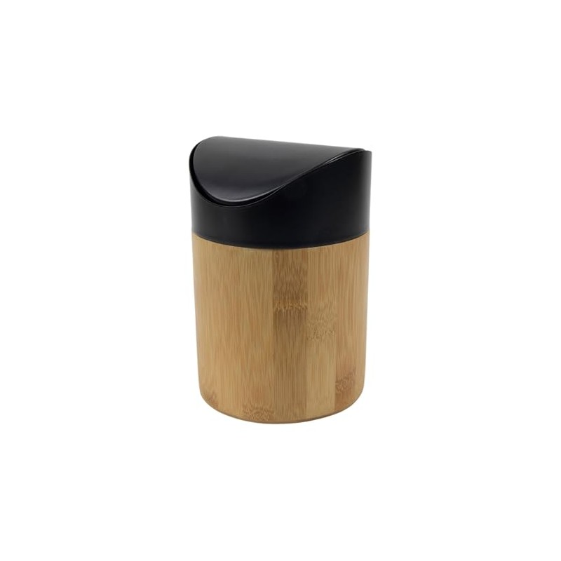 Table Bin Bamboo 1 Litre Diameter 11.8 x 15.5 cm