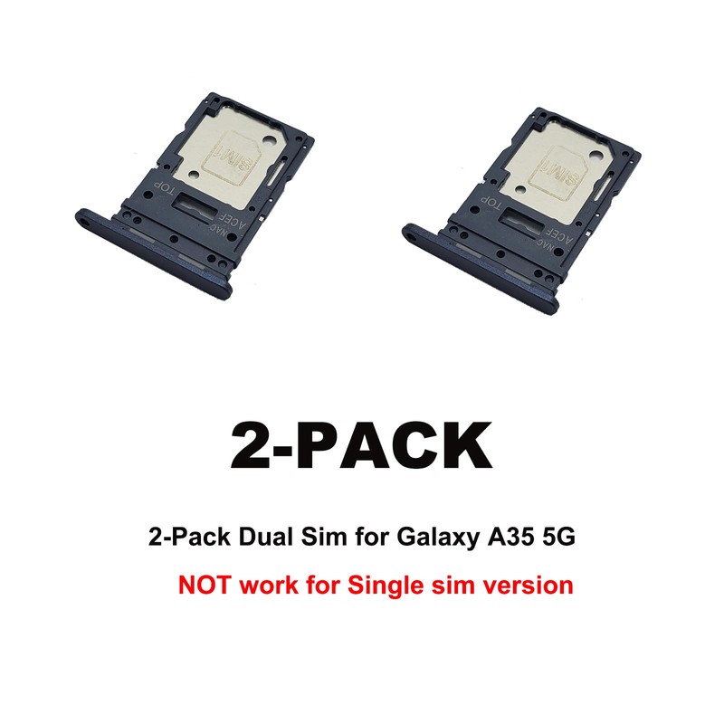 2 PCS for Galaxy A35 5G Dual SIM Card Tray