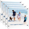 Sintuff 4 Pack Acrylic Floating Picture Frames Wall Mount Frameless