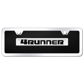 Au-TOMOTIVE GOLD Acrylic License Plate Kit for Toyota 4Runner (Chrome on Black)