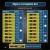 Magnetic Screwdriver Bit Set, S2 Steel Construction, 1/4-Inch Hex Shank,