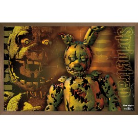 Five Nights at Freddy's - Springtrap 14x22 Poster - Bronze Framed Version