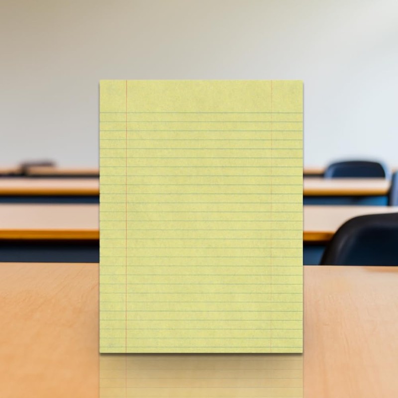 School Smart Composition Paper, Red Margin, 8 x 10-1/2 Inches,