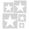 8 Pieces Star Template Reusable Plastic Stencils 5 Point Star