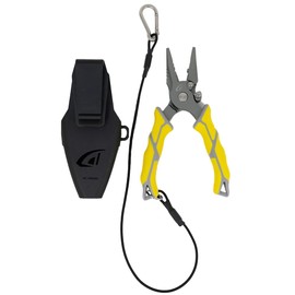 danco Carbon Steel 6.5" Fishing Pliers with Sheath, Fishing Line and Wire Cutter, Saltwater Safe, Fresh/Saltwater Fishing