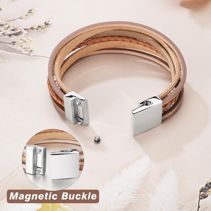 Urn Bracelet for Ashes Boho Cremation Jewelry for Ashes Stainless