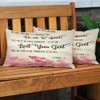EKOBLA Christian Bible Verses Lumbar Decorative Throw Cushion Cover Scripture