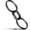 [TIMULTI] Titanium Key Ring Keychain Small Carabiner Interlocking Ring Oval