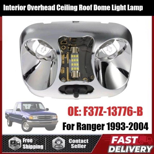 CP-AUTO F37Z-13776-B Interior Overhead Ceiling Roof Dome Light Lamp For