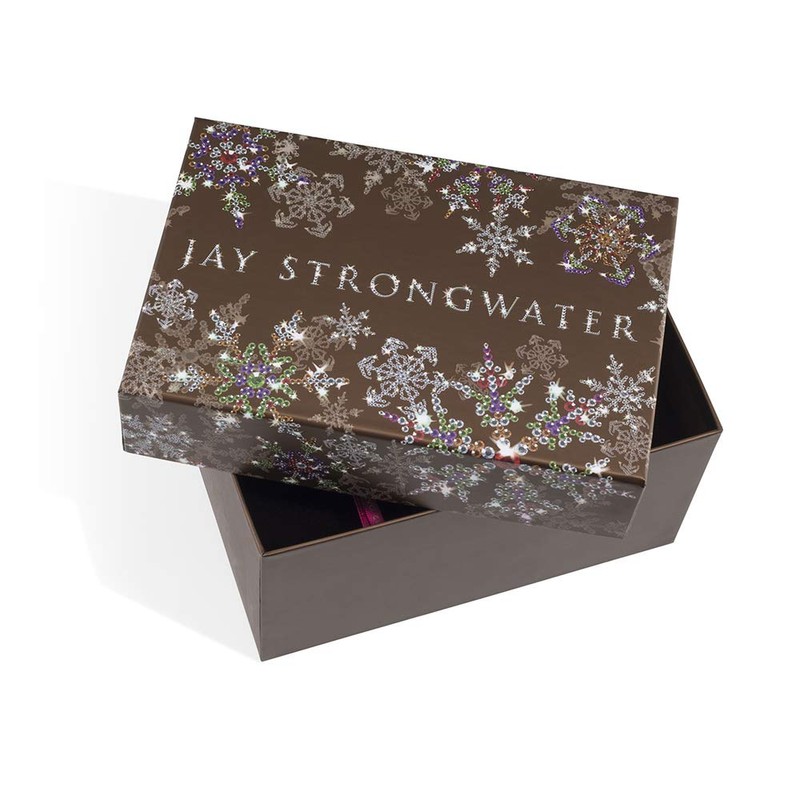 Jay Strongwater Seven Swans of Swimming Glass Ornament