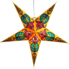 Trishul Paper Star Lantern with 12 Foot Power Cord Included