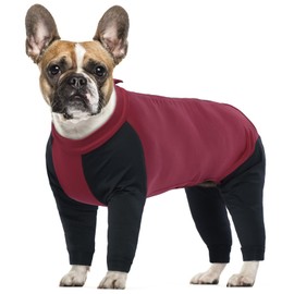 Onesie for Dogs, Jumper Dog Jumpsuit Dog Pyjamas Dog Jacket Windproof Dog Coat Warm for Small Medium Large Dog (Red, M)