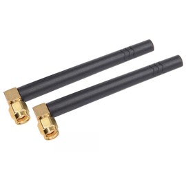 Yakry WiFi Antenna Bluetooth Antenna, Dual Band 2.4Ghz 5Ghz 5.8Ghz WiFi Card Antenna 3dBi with RP-SMA Male (with No Pin) for Backup Camera, Surveillance Monitor - 2 Pack