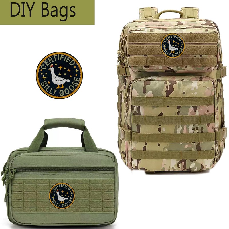 ASMEFY Goose Hook and Loop Morale Patch, Embroidered Cute Cartoon