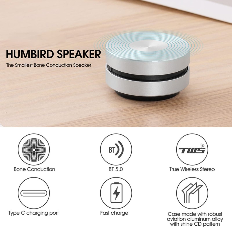 Audio Device, Eacam 1 Pack Wirelessly BT Speaker Bone Conduction