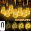 Kimuwote LED Lichterkette Au?en, 7M 20LED Vintage Lichterkette Strom mit