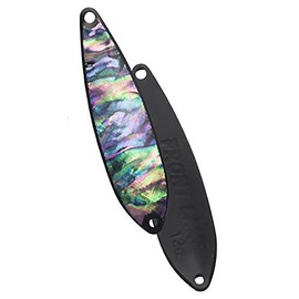 FOREST Spoon, Front Lake Abalone, 0.4 oz (12 g), #5, Black