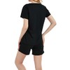 In One Clothing Women's Short Pyjamas 100% Cotton with Motif