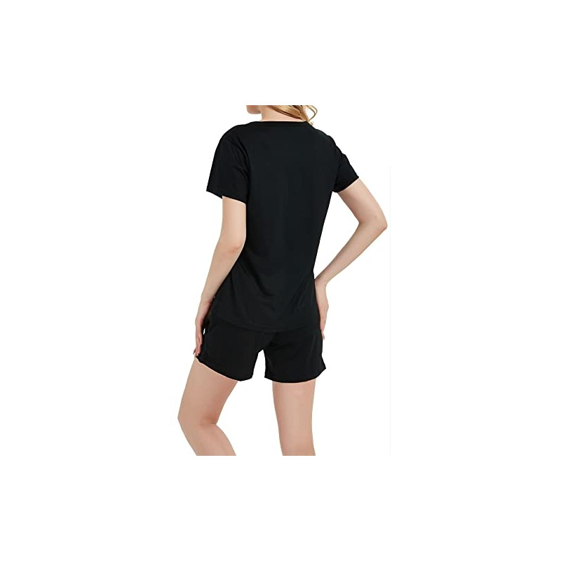 In One Clothing Women's Short Pyjamas 100% Cotton with Motif