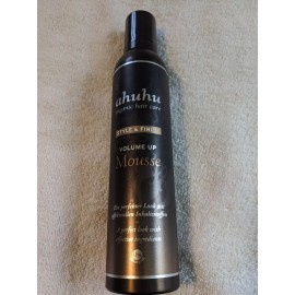 Ahuhu Organic Hair Care Style & Finish Volume Up Mousse 10.1 oz Nwob no seal