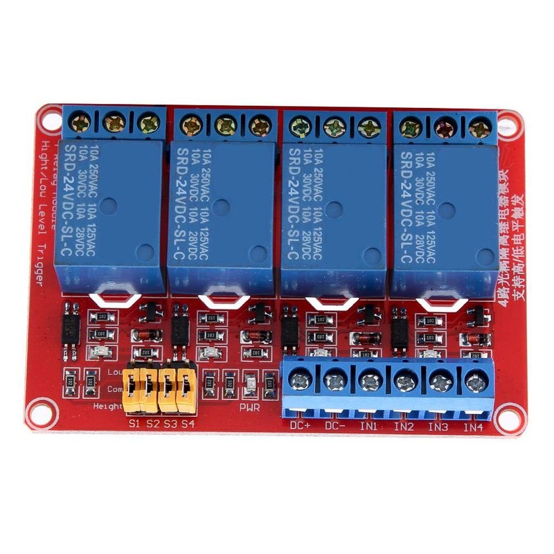 Relay Board, Keenso Relay Module 4 Channel with Optocoupler Low