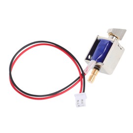 KICHOUSE Electromagnetic Micro Electric Plug Lock Solenoid Lock Drawer Lock Magnetic Solenoid Push Pull Type Solenoid Mini Electric Linear Actuator Solenoid Actuator Soft Magnetic Material