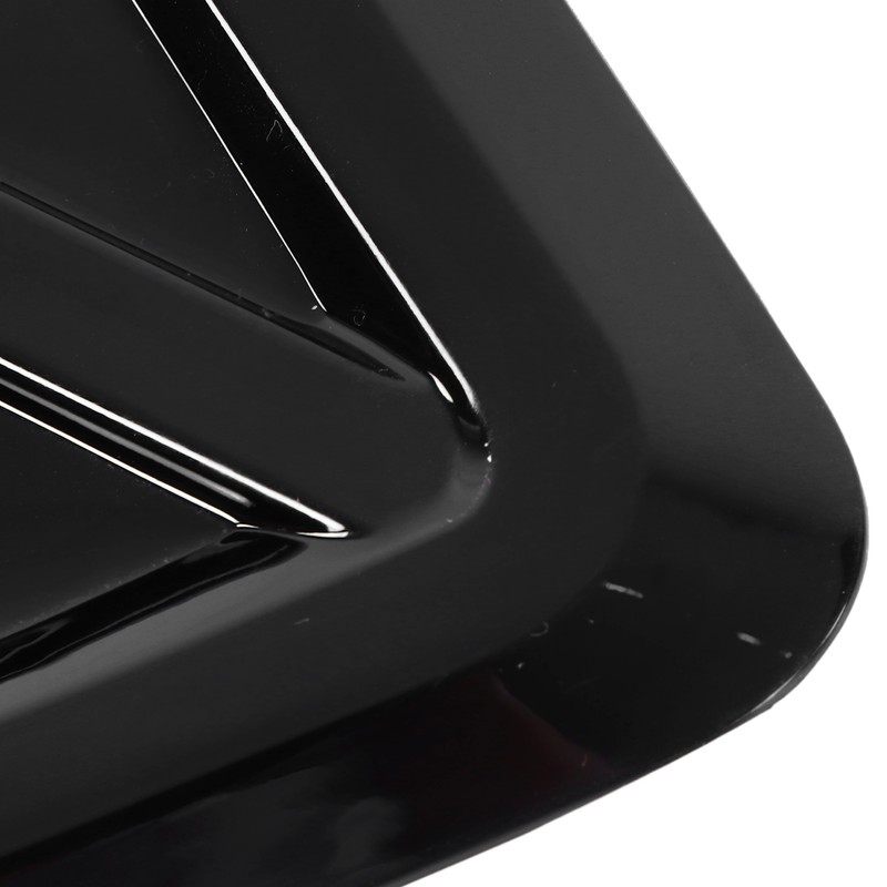 2Pcs/Set Car Side Cover Air Vent Trim Glossy Black Rubber