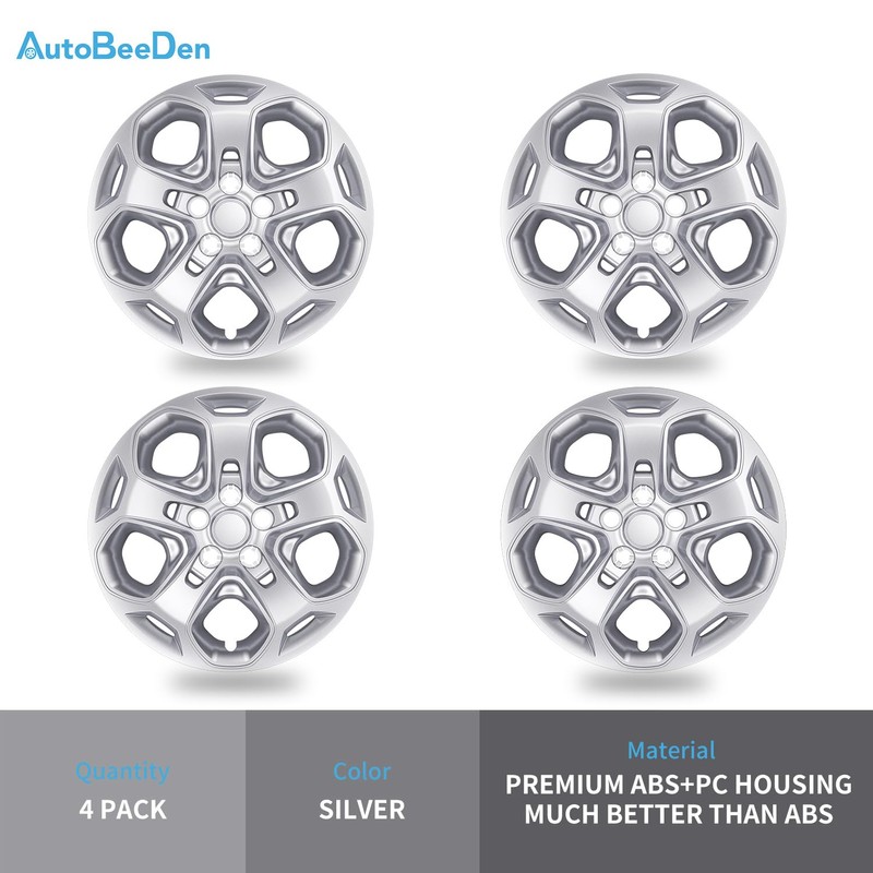 AutoBeeDen 4-Pack Hubcaps Wheel Covers Compatible with Ford Fusion 2010