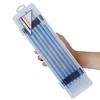 RISLISO Watercolor Paint Brush Holder Organizer Case，Portable Travel Acrylic Clear