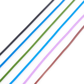 Craftdady 30 m PVC Tubular Synthetic Rubber Cord 2 mm Tube Hollow Rubber Cord Deep Coral Plastic Lacing Memory Cord for Jewellery Making DIY Knitting Crafts