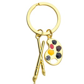 Artist Paint Keychain Gift for Daughter Son Birthday Christmas Gifts for Granddaughter Grandson Art Lovers Gifts for Women Men Sister Brother Art Teacher Appreciation Gifts for Friend Bestie