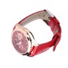Women Watch Wine Red Mechanical Watch Luminous Waterproof Hollow Heart