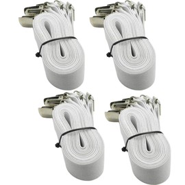 Glield Extend 23" to 78" Adjustable 4-Piece Under Sofa, Mattress, Bed Sheet Fitted Fastener, Long Strap Clip Bands BDJ06D