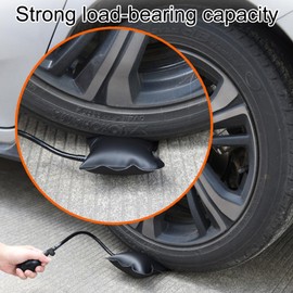 Air Cushion, Lifting Cushion, Mounting Cushion, Air Pump Wedge, Alignment Mounting Cushion, Air Cushion Expansion Cushion, for Door Window Installation and Car Repair Mounting Aid, Pack of 2, Black