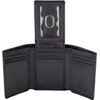 Stealth Mode - Cartera de Cuero Triple Para Hombre con