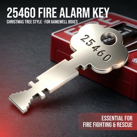 25460 Fire Alarm Key, Fits for Gamewell Fire Alarm Box, Christmas Tree Key, for Fire Fighting and Fire Rescue, Fire Alarm Box Key, 1 PCS