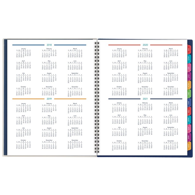Mead - Planificador de año académico 2018-2019 semanal y mensual,