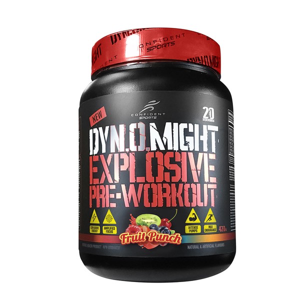 CONFIDENT SPORTS - DYNOMIGHT – Fully Dosed - EXPLOSIVE Pre-Workout