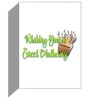 CafePress Birthday Cupcake Yorkie Matte Folded Greeting Card Matte