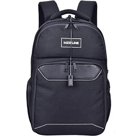 MZIPLINE Backpack Bag With Lock-Smell Proof- Water Resistant-Laptop Backpack Daypack Bookbag for School Men & Women Travel (Black)