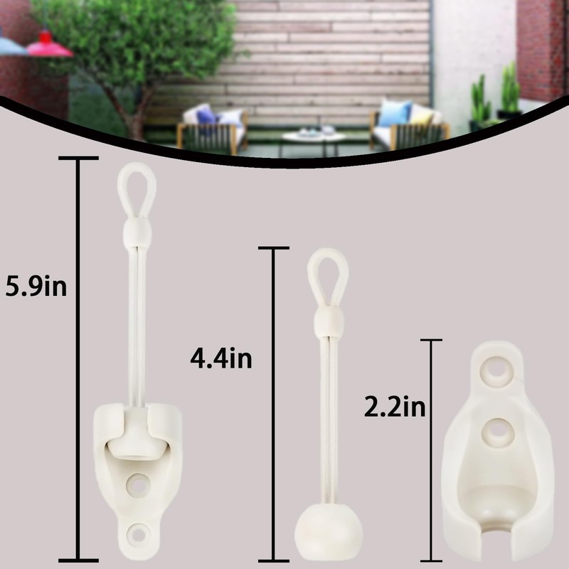 Sunshade Shade Hardware Bungee kit and End Cap Coolaroo Replacement
